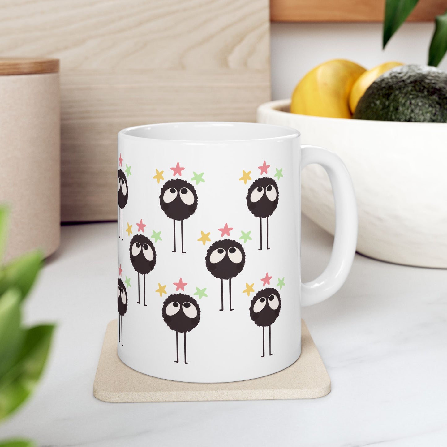 Susuwatari all over print Ceramic Mug